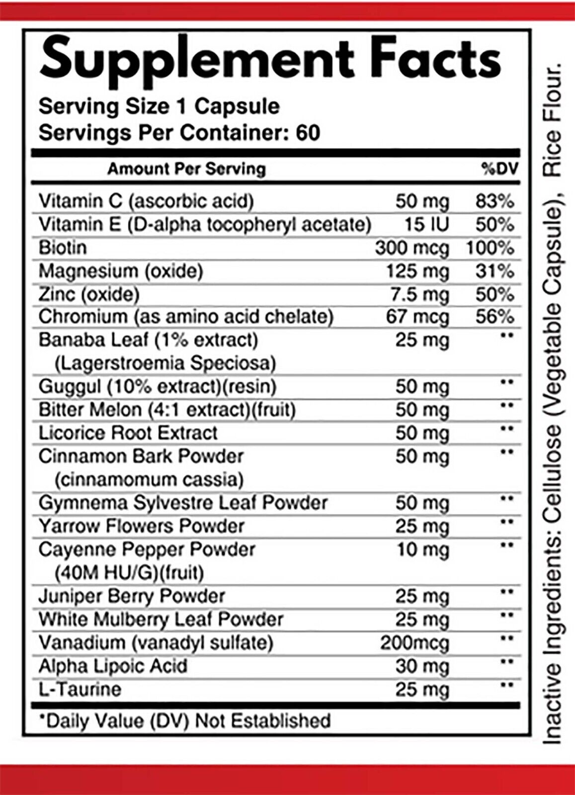 Blood Boost Formula Blood Flow Accelerator By Nature's Boost - 60 Capsules