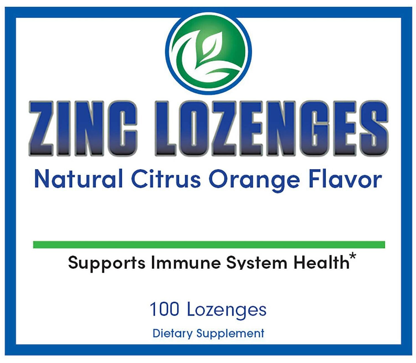 Zinc Lozenges Immune & Antioxidant Support - Orange Flavored, 100 Lozenges
