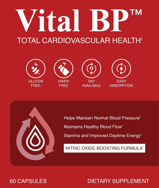 Vital BP Blood Health Support Supplement - 60 Capsules Genuine VitalBP