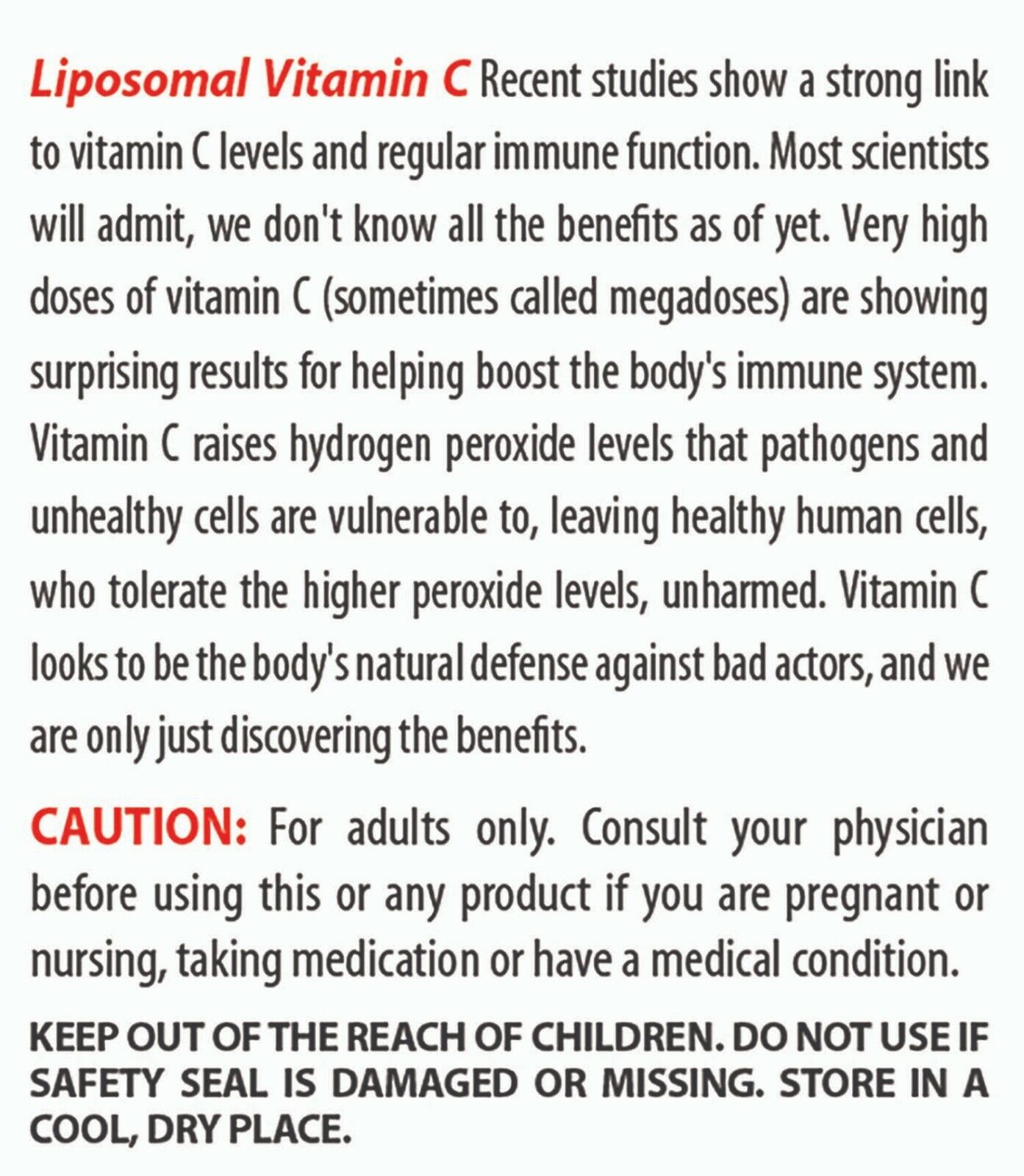 Liposomal Vitamin C Capsules High Absorption Immune Pills Supplements
