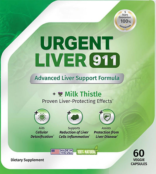 Urgent Liver 911 Advanced Liver Health Support Formula - 60 Capsules