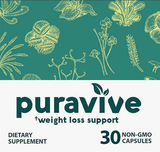 PuraVive Capsules - Weight Loss Support Supplement 30 Non-GMO Capsules - Genuine