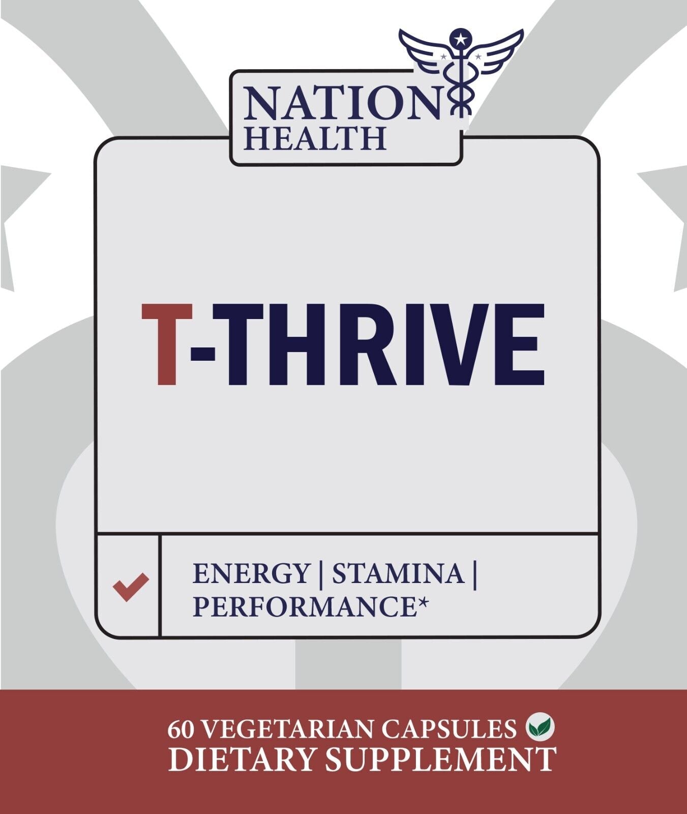 T-Thrive Health Supplement Nation Health - 60 Capsules